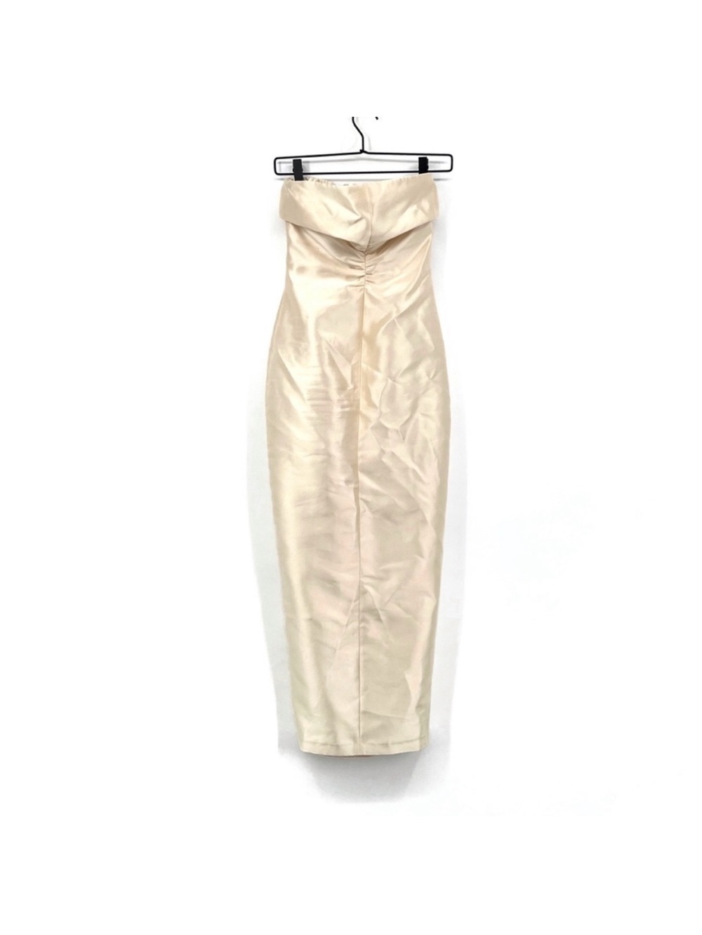 Reformation Luda Dress in cream Butter Strapless Cream Midi wedding size 4 - Picture 5 of 8